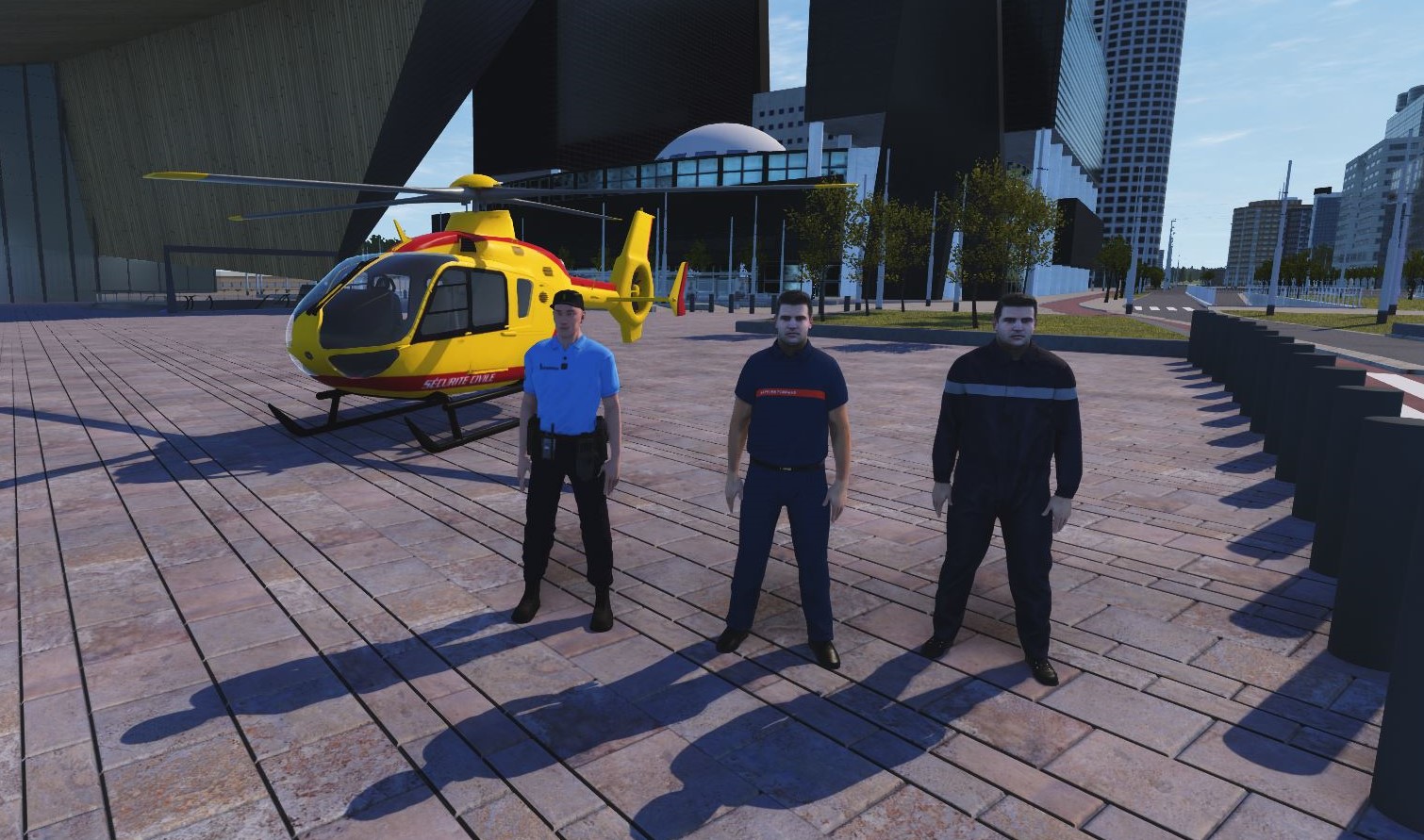 RS 1.4 - French helicopter and police